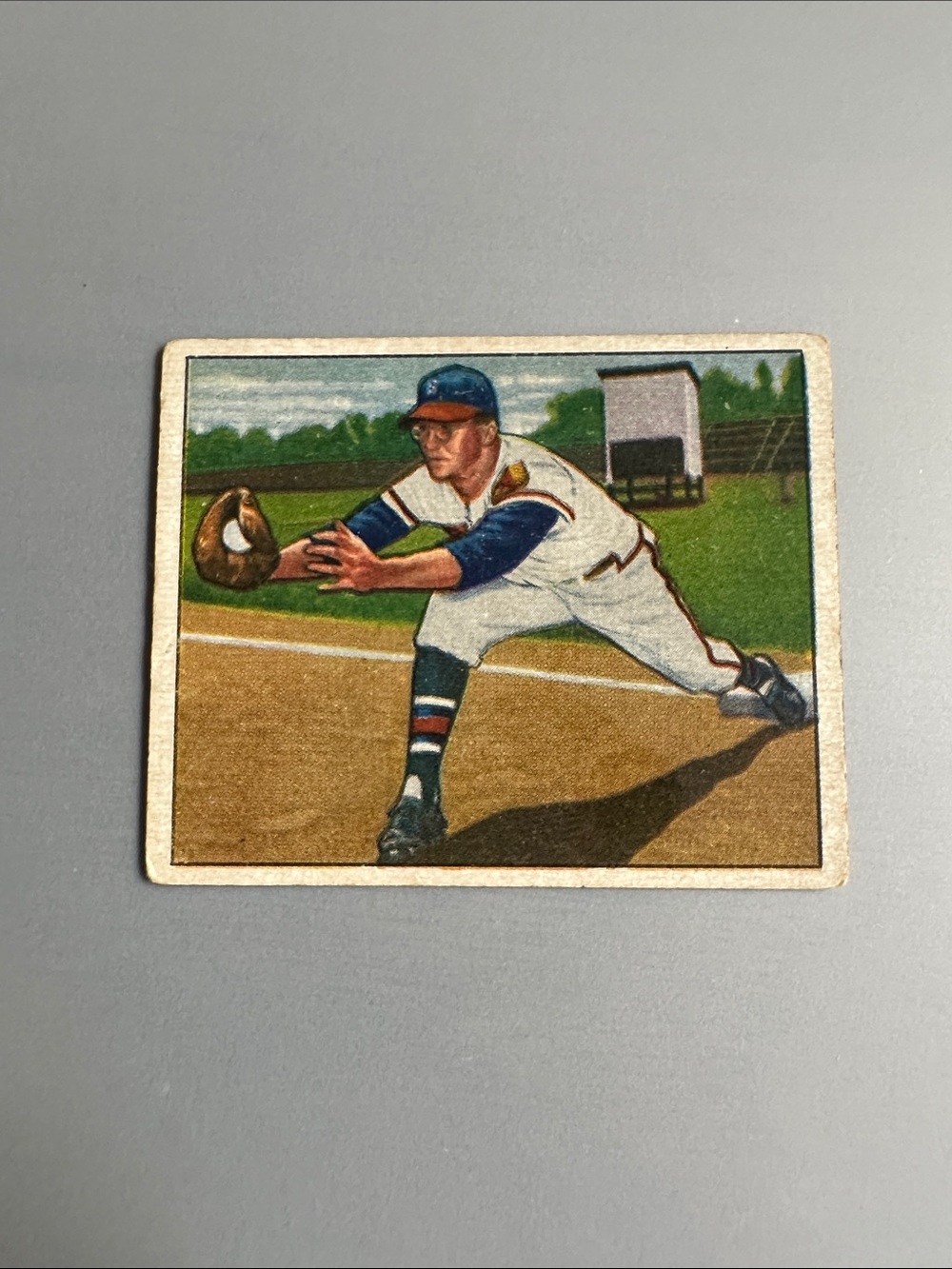 Topps Baseball Trading Card - Blue, White, Green 1950 earl torgeson excellent co